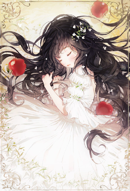 棒子国笔下的#美少女#，清新唯美，恬静微笑惹人爱[花心]