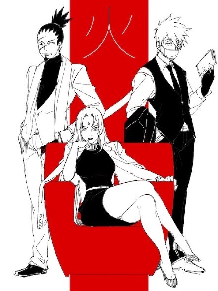 火风水雷土五影最新造型[嘻嘻]
直击脑洞，大爱呀[花心]