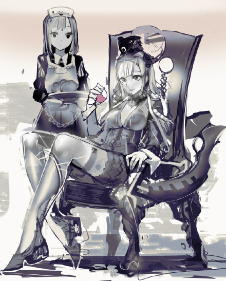 霓虹的暗黑系#美少女#，华丽丽的巴洛克，大爱[嘻嘻][花心]