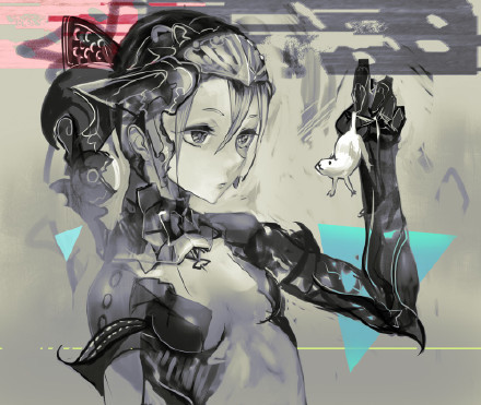 霓虹的暗黑系#美少女#，华丽丽的巴洛克，大爱[嘻嘻][花心]