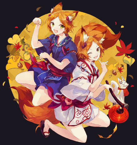 一直微笑着的#美少女#们
不论妖怪抑或人类，只要有心都爱[嘻嘻]