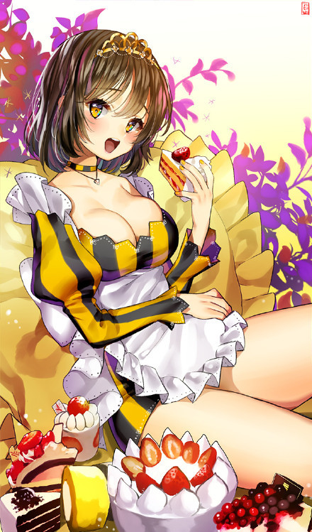 #营养快线系列#犄角，女仆装，妖精的翅膀[花心]
快来虐待我吧，不要因为我是娇花而怜惜我[挖鼻屎]