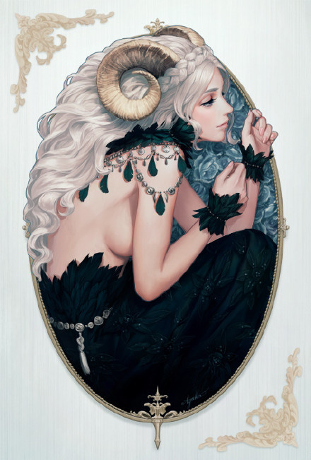 11区画师 眼神迷离的#美少女#，散发着一种高冷范儿