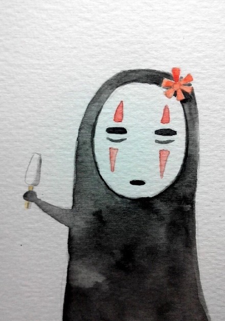 宫崎骏老爷子经典电影千与千寻中的经典角色，不知道有什么寓意[可怜]
刚才丫仔儿瞬间就想到了无脸男好厉腻害[嘻嘻]