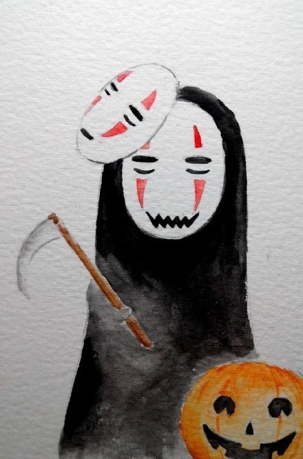 宫崎骏老爷子经典电影千与千寻中的经典角色，不知道有什么寓意[可怜]
刚才丫仔儿瞬间就想到了无脸男好厉腻害[嘻嘻]