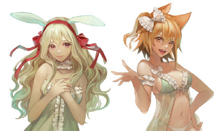 #营养快线系列#不同颜色的皮肤，不同风格的头发，个个都是黏人的小妖呀[花心][害羞]