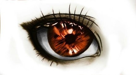 手绘#教程#极美的眼睛，美的让心悸[嘻嘻]