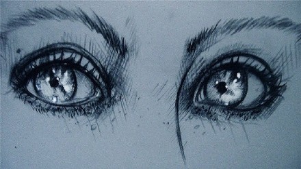 手绘#教程#极美的眼睛，美的让心悸[嘻嘻]