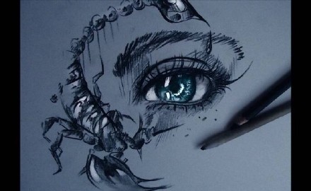 手绘#教程#极美的眼睛，美的让心悸[嘻嘻]