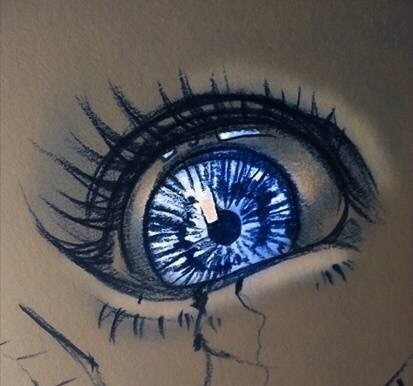 手绘#教程#极美的眼睛，美的让心悸[嘻嘻]