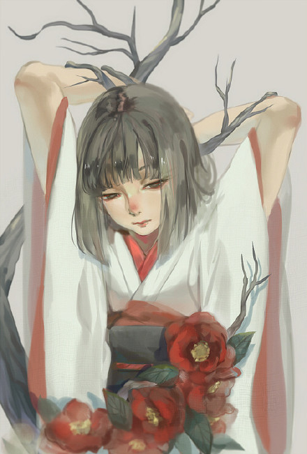 国人画师笔下的#美少女#,或明朗或犹豫，风格多样[嘻嘻][花心]