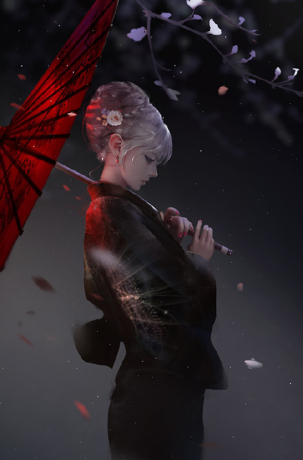 朦胧中的#美少女#，这个级别可以称得上艺术品了吧！[嘻嘻]