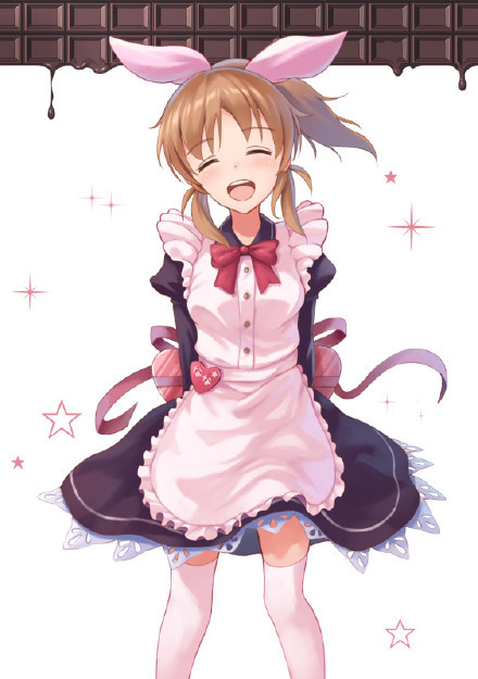 #营养快线系列#女仆装，给主人做饭吧[花心][害羞]