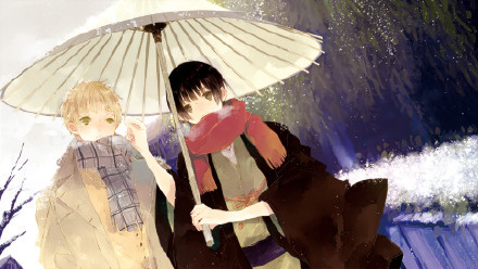 色彩清新淡雅的#美少女#，朦朦胧胧的迷雾，影影绰绰的爱情[害羞]