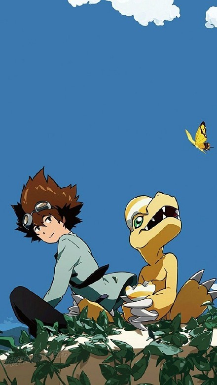 纪念和田光司，数码宝贝特别专辑封面大图公开，分别使用原版人设和 Tri. 的人设。
亚古兽和太一看着的方向有一只美丽的蝴蝶[痛哭]一定是光叔变的，而且被召唤到了数码宝贝的世界。[悲伤]