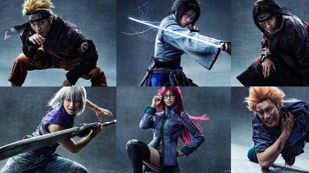 火影新年舞台剧，这个装扮绝对是cosplay的典范呀！[哈哈]
鬼鲛、迪达拉、阿飞，太帅了[哈哈]