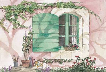 #二次元美景#来自美帝的画师，岁月静谧的乡村小斋，淡淡的阳光洒下，令人无限神往[悲伤]