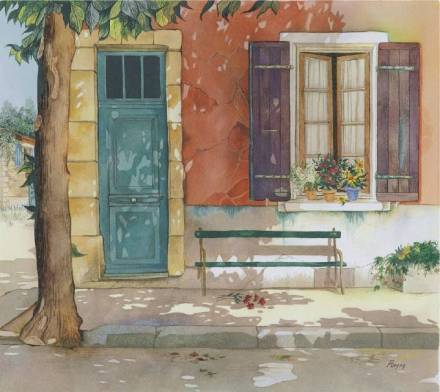 #二次元美景#来自美帝的画师，岁月静谧的乡村小斋，淡淡的阳光洒下，令人无限神往[悲伤]