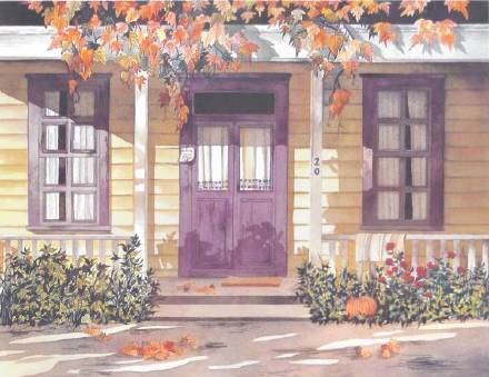 #二次元美景#来自美帝的画师，岁月静谧的乡村小斋，淡淡的阳光洒下，令人无限神往[悲伤]