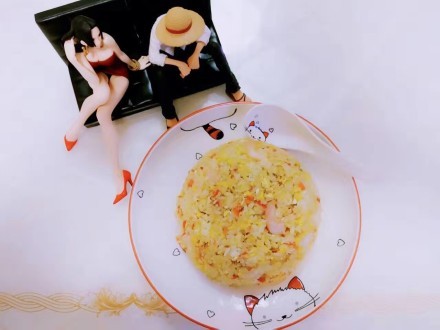 女帝为路飞做的爱心炒饭[害羞][花心]