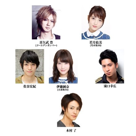 【犬夜叉】舞台剧[嘻嘻]
海报定妆图公开！作者：高桥留美子 主演：喜矢武丰，金年4月6日～15日在日本上演！
—其他卡司—
日暮戈薇：若月佑美
杀生丸：佐奈宏纪
桔梗：伊藤纯奈
弥勒：泷口幸广
枫：野口かおる
和尚：小林健一
奈落：木村了