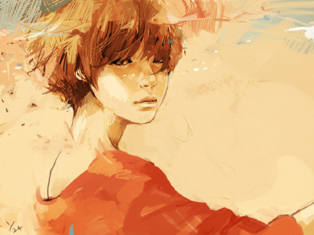 散发着忧伤气质的#美少女#[悲伤]