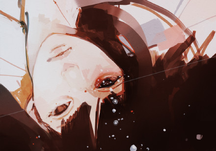 散发着忧伤气质的#美少女#[悲伤]