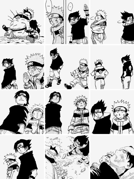 #鸣佐#回忆杀，一路走来的好基友[嘻嘻]