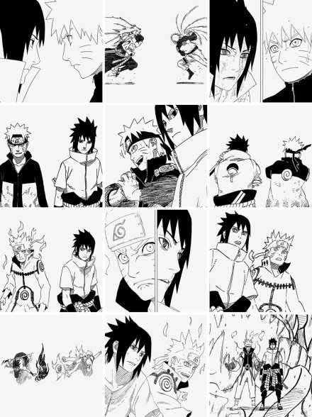 #鸣佐#回忆杀，一路走来的好基友[嘻嘻]