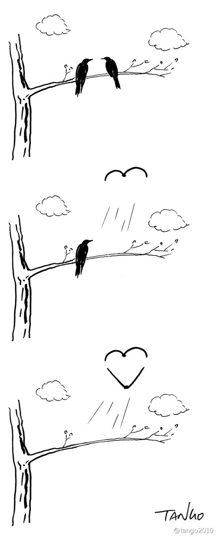 #tango#比翼鸟，连理枝，情人节，春暖花开