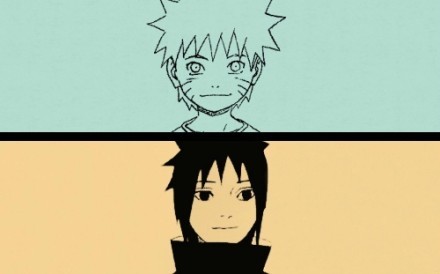 #鸣佐#你坐在桥上看风景，看风景的人在远方看你[嘻嘻]