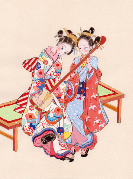 和风#美少女# 满满的昭和时代[嘻嘻]