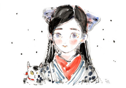 和风#美少女# 满满的昭和时代[嘻嘻]