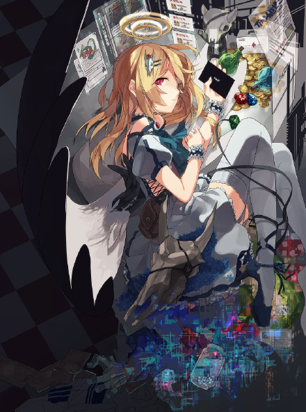 #美少女#场景画，一个个的布局很有心，给人一种出世的感觉[嘻嘻]