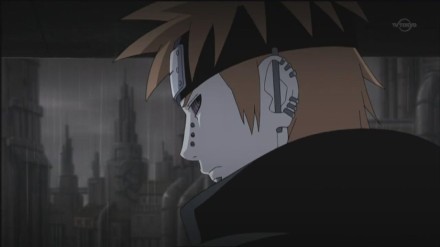 让这个世界感到真正的痛楚，才能让这个痛苦的恐怖抑制战争，将世界带往安定和平。-------#晓组织#佩恩#话语#