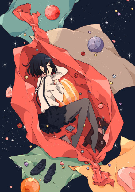 为那些瑰奇壮丽的想象力点赞，为那些装扮你风景的#美少女#叫好[嘻嘻]