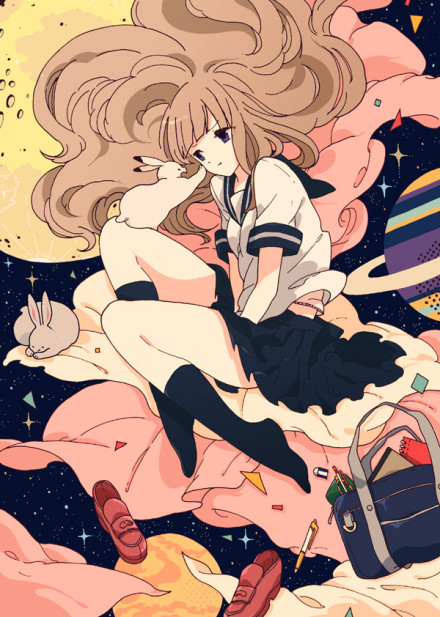 为那些瑰奇壮丽的想象力点赞，为那些装扮你风景的#美少女#叫好[嘻嘻]