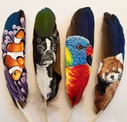 #大神# 羽毛上作画Orz[嘻嘻]