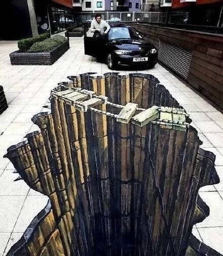 #大神#这样的3D路面你敢走嘛[吃惊]