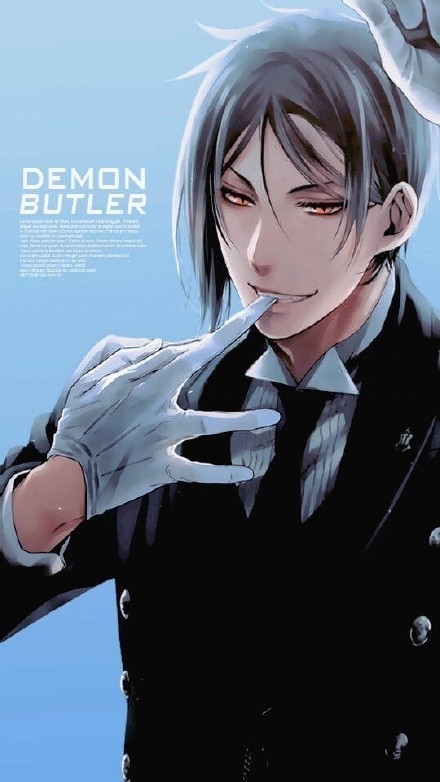 黑执事塞巴斯蒂安精美妖媚壁纸大搜集[嘻嘻][嘻嘻]