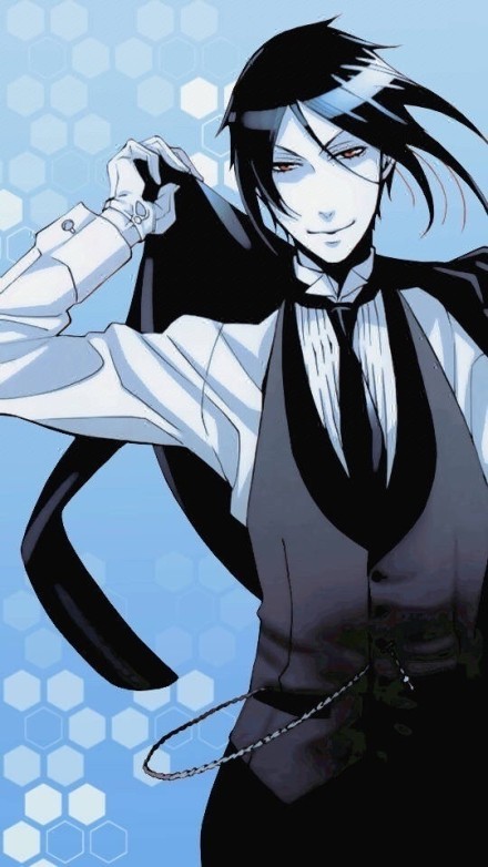 黑执事塞巴斯蒂安精美妖媚壁纸大搜集[嘻嘻][嘻嘻]