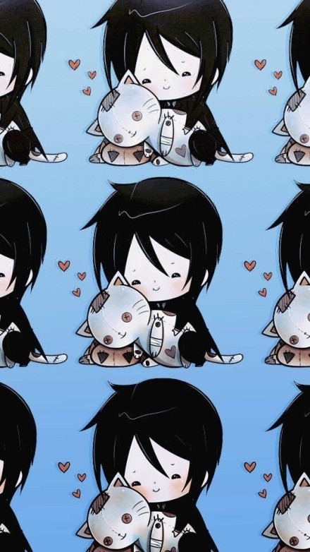 黑执事塞巴斯蒂安精美妖媚壁纸大搜集[嘻嘻][嘻嘻]