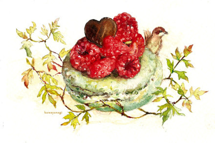 #大神#笔下的#二次元美食#，要不要饭后来一点[嘻嘻]