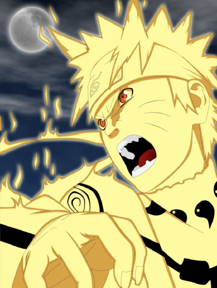 #火影英雄谱#之漩涡鸣人仙人模式[战斗开始][嘻嘻]