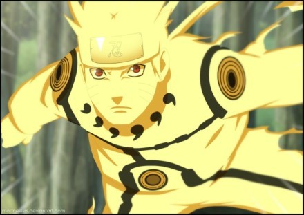 #火影英雄谱#之漩涡鸣人仙人模式[战斗开始][嘻嘻]