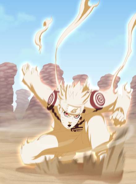 #火影英雄谱#之漩涡鸣人仙人模式[战斗开始][嘻嘻]