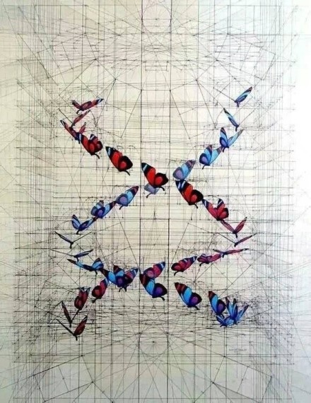 #大神#的跨界混搭[嘻嘻]
数学和艺术的完美结合Orz