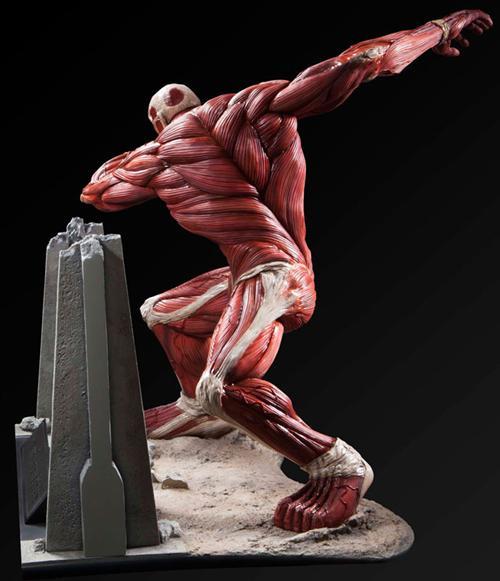 由日本Fragment制作，进击超大型巨人手办开放预订，全高56厘米，售价54000日元（约合人民币2869元），预计于12月正式发售。