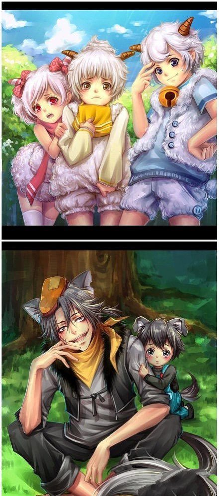 据说喜羊羊到了日本画风是这样的！颜控已经完全没有抵抗力了(✿✪‿✪｡)ﾉ