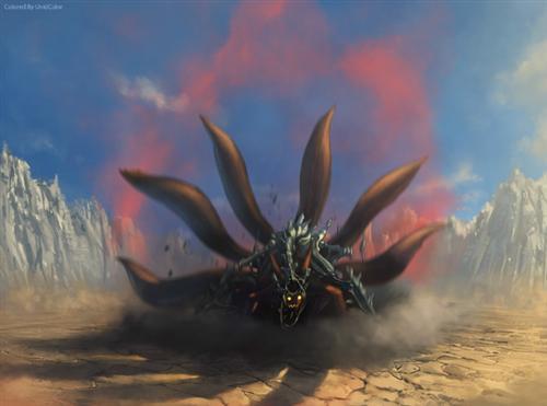 名人六尾暴走模式，酷的一比m(_ _)m